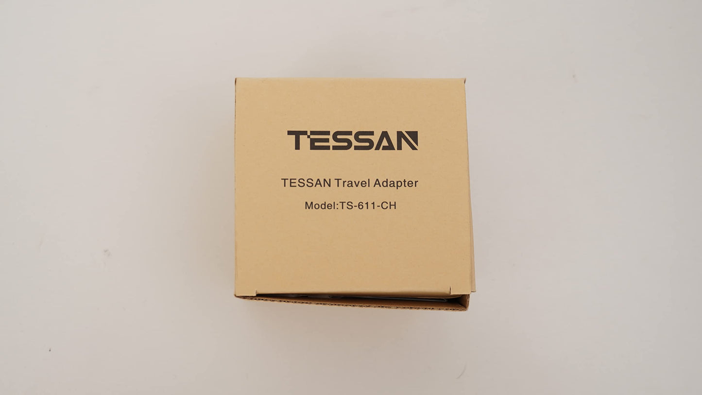 TESSAN EU auf Schweiz,Reiseadapter Schweiz mit 2 USB, Typ J