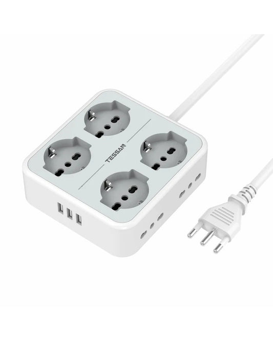 TESSAN 8 Fach Steckdosenleiste Steckerleiste mit 3 USB
