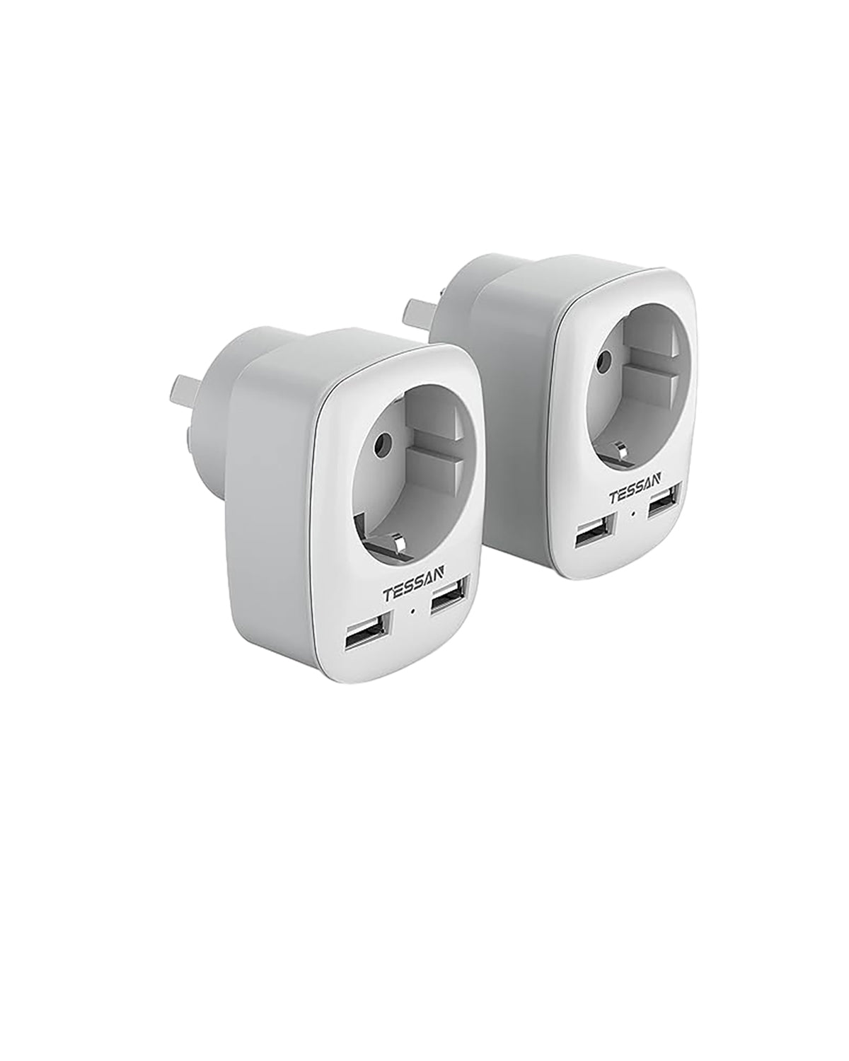 TESSAN Adapter Australien Reisestecker mit 2 USB, Typ I Adapter,2 Pack