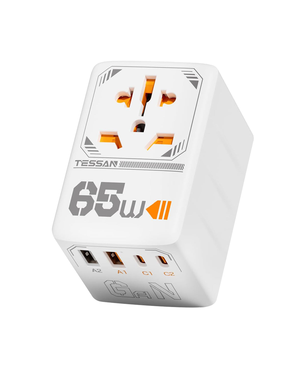 TESSAN 35W Reiseadapter Weltweit mit USB C, Schnellladung USB C Adapter