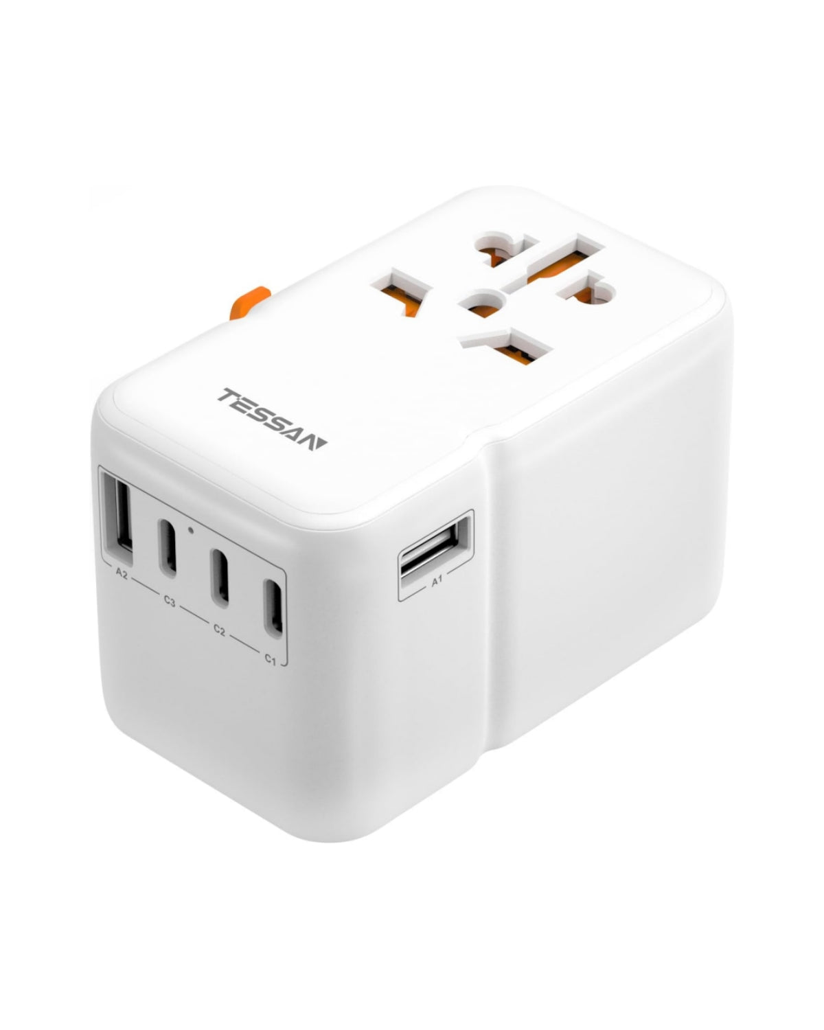 TESSAN 85W GaN Universal Reiseadapter mit 5 USB-Ports