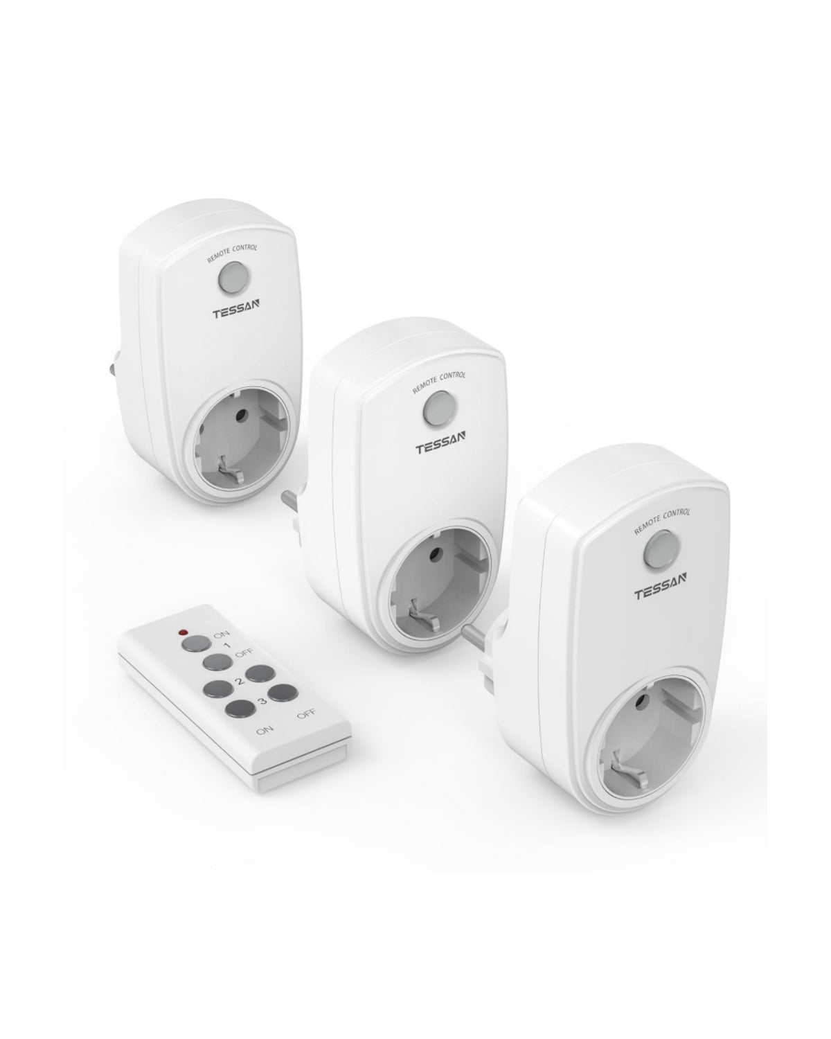 TESSAN Funksteckdosen-Set mit Fernbedienung