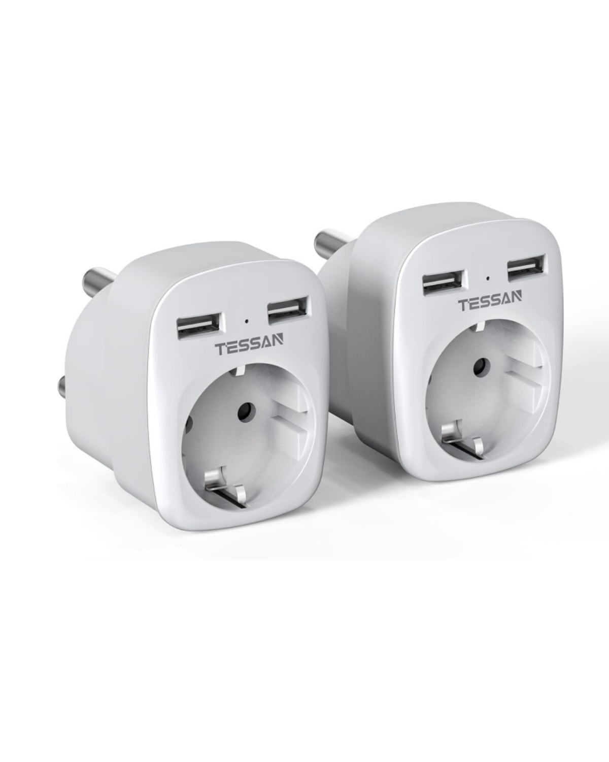 TESSAN Südafrika Reiseadapter Typ M mit 2 USB