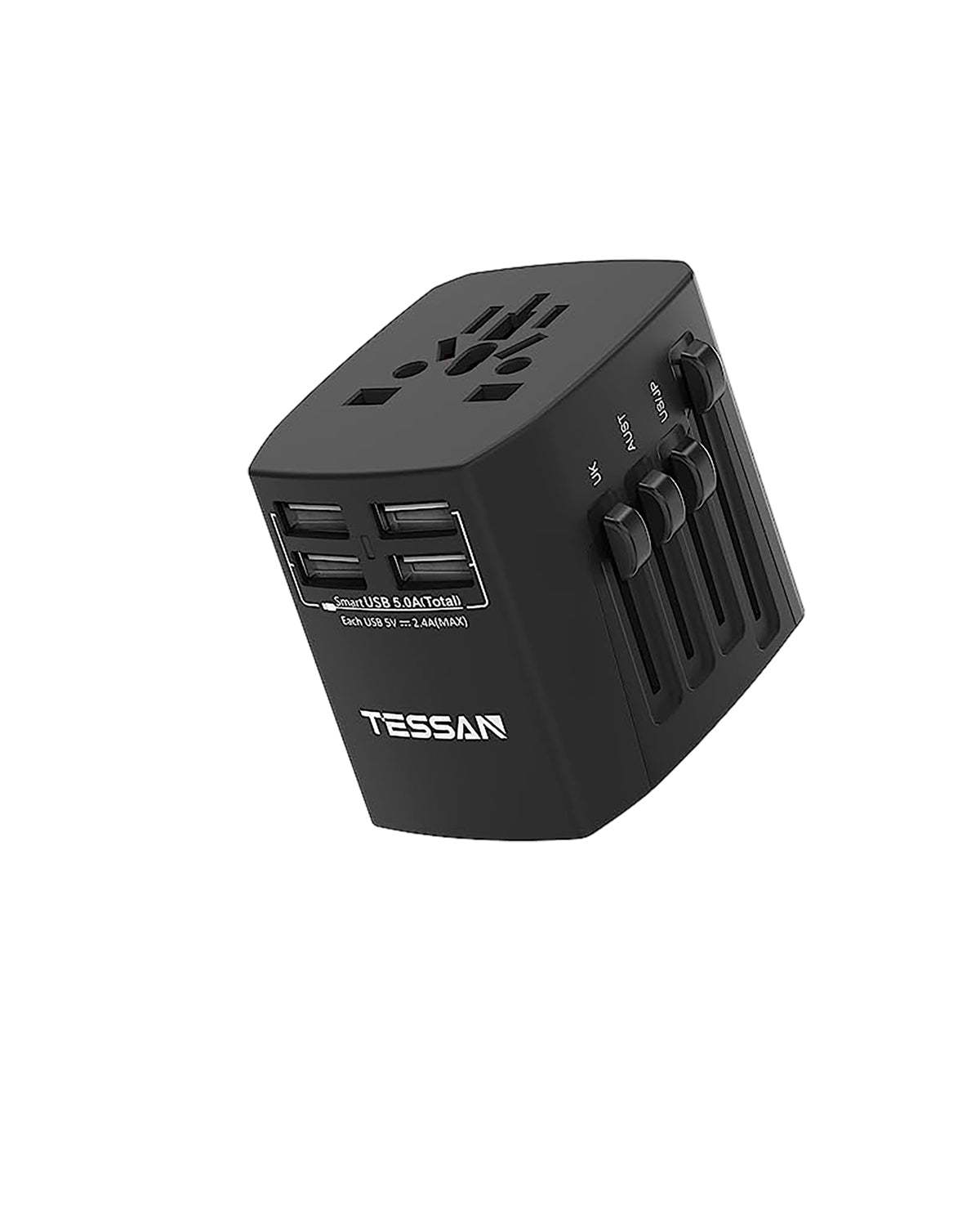 TESSAN Universal Reiseadapter Steckdosenadapter Weltweit mit 4 USB