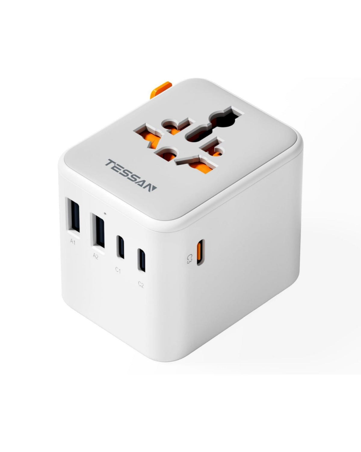 TESSAN Universal Reiseadapter mit 5 USB-Anschlüssen