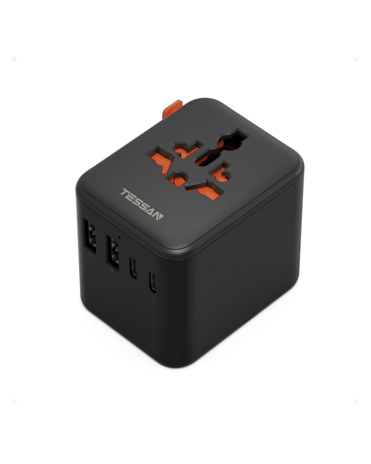 TESSAN 20W Universal Reiseadapter mit 4 USB-Ports WTA10